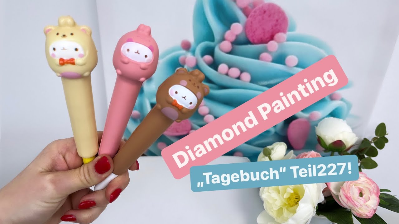 Diamond Painting „Tagebuch“ Teil227! 🙃💚 Die, das und Pummeleinhorn. 😁💚