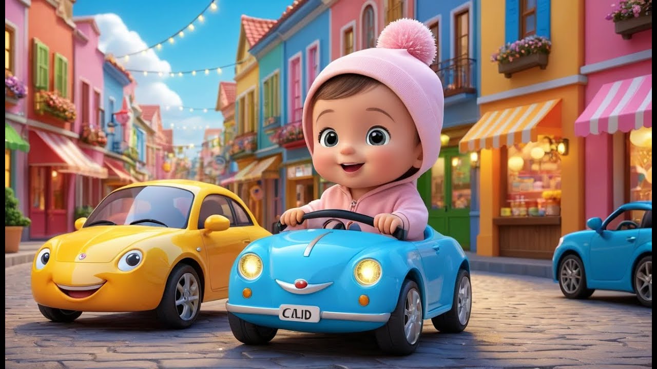 Little Car Goes to Town | Fun Learning & Action Song for Toddlers