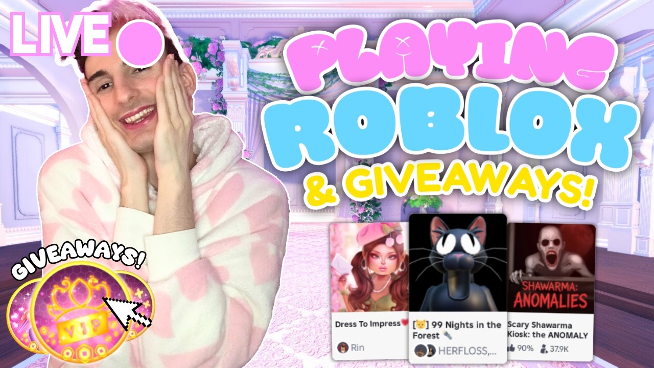 🔴 LIVE - PLAY ROBLOX WITH ME & WIN GIVEAWAYS! COME JOIN!