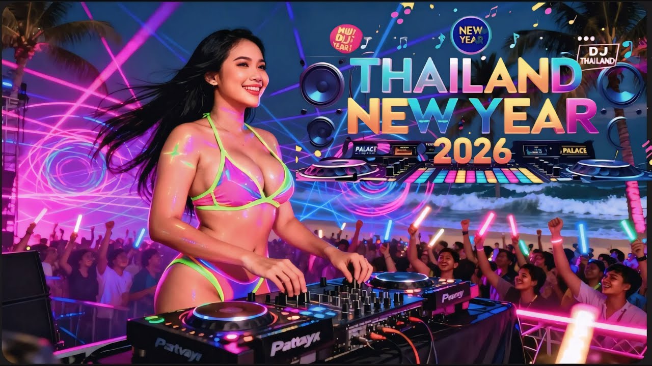 EDM สงกรานต์ 💃 ไทย จังหวะเบสน้ำกระจาย | Water & Light Festival 🎧 Thai EDM Party