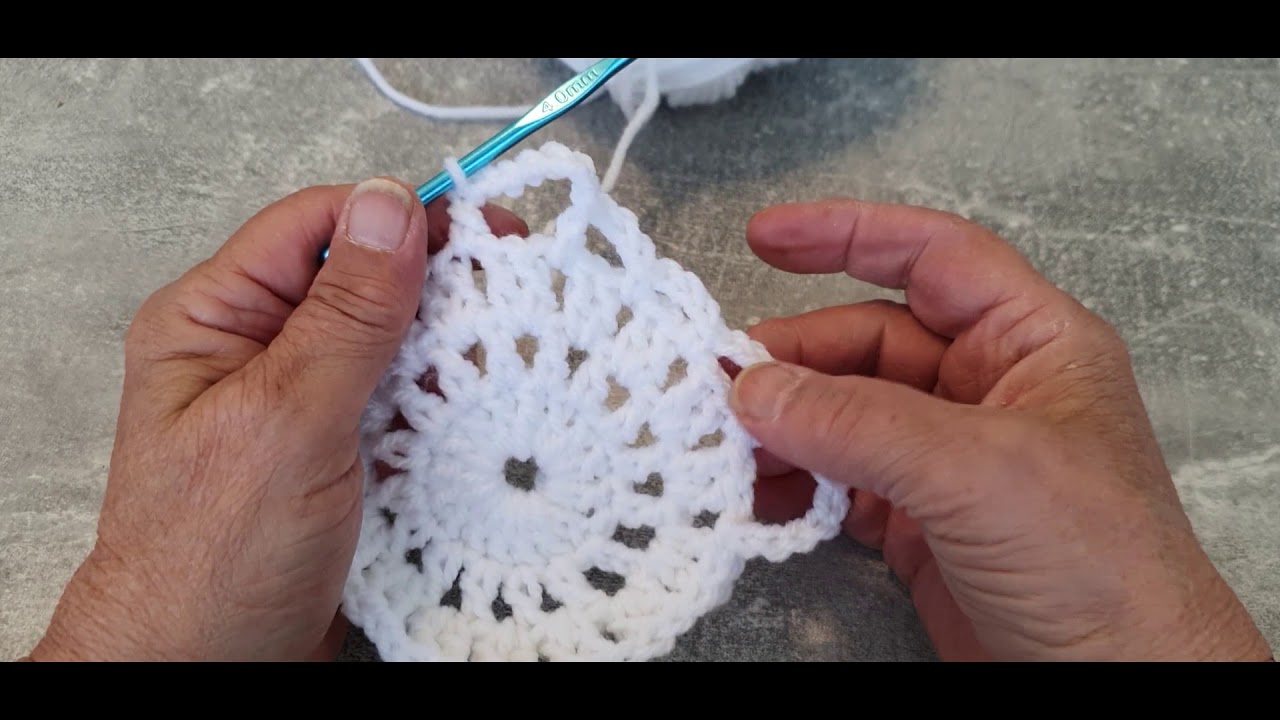 Granny square  rond, maar toch vierkant