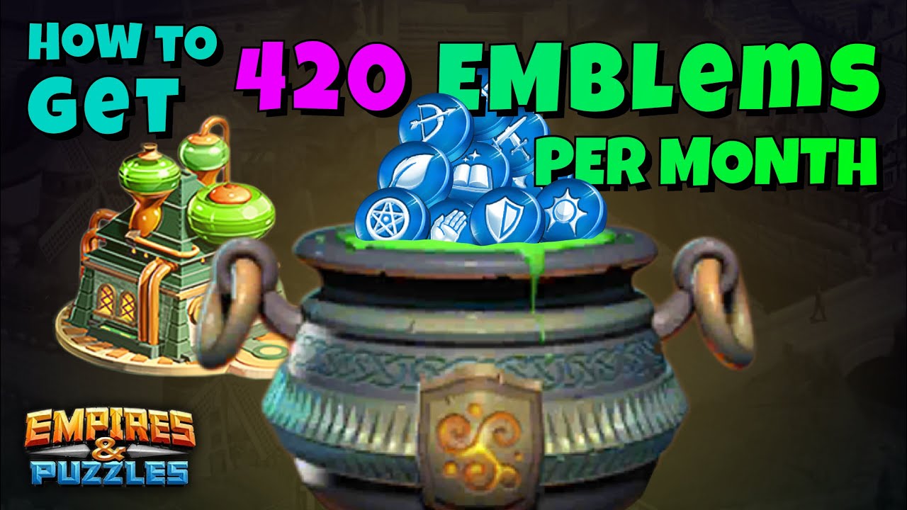 How to get 420 emblems per month with the Alchemy Lab | Empires and Puzzles