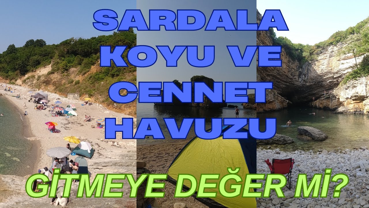 SARDALA KOYU CENNET HAVUZU NEREDE NASIL GİDİLİR? SARDALA KOYU KANDIRA KAMP KARAVAN VE PLAJLARI
