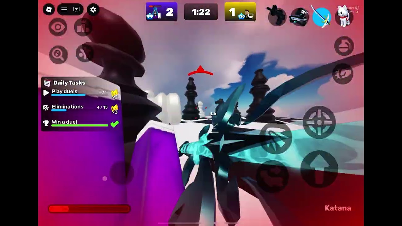 Unedited 1v1ing @BloxxHeadGaming 