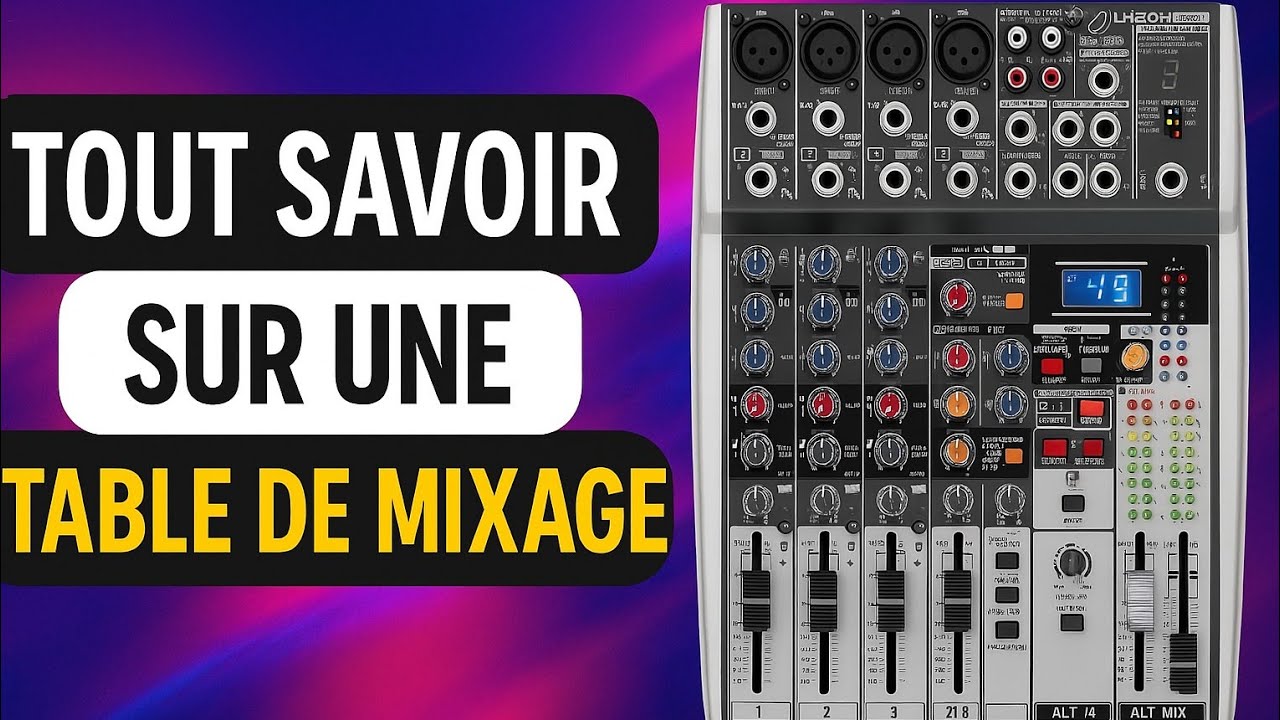 Comment bien connecté et réglé sa table de mixage behringer xenyx 1204