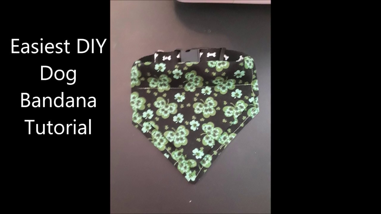 Easiest DIY Dog Bandana Tutorial