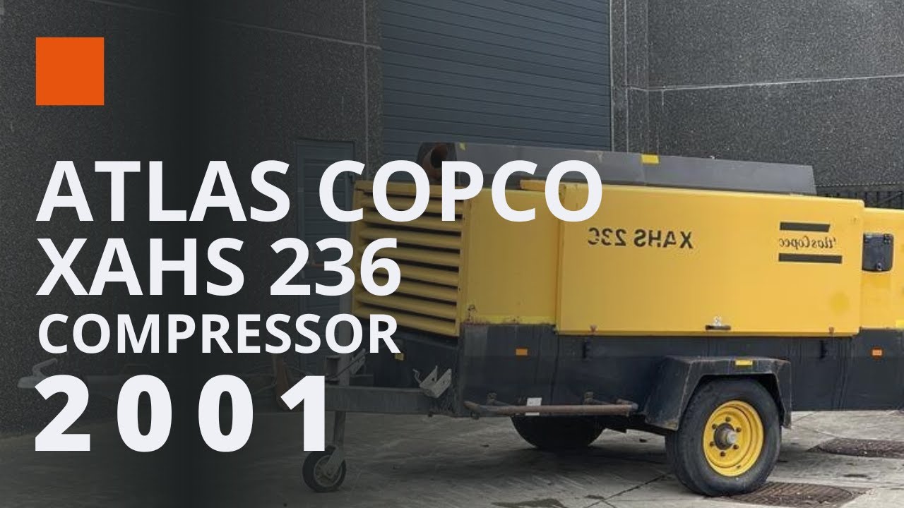 Used Atlas Copco XAHS 236 MD Mobile Compressor for Sale – 2001 with 9855 hours│REF P22031103