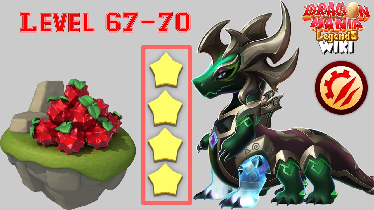 Upgrade Daemonia Dragon to Level 70 & 4 Star - Dragon Mania Legends