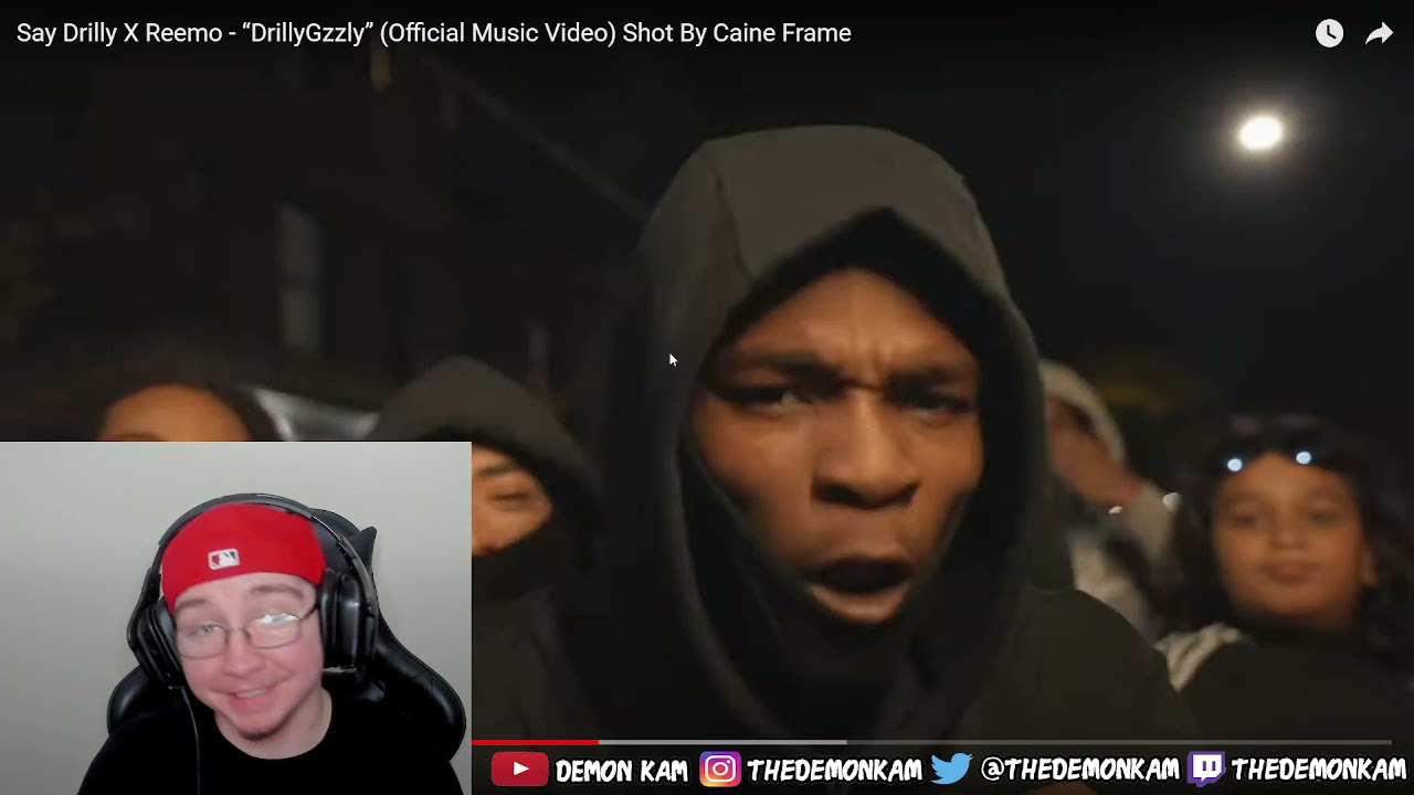 Demon Kam Reacts to Say Drilly X Reemo - “DrillyGzzly” (Official Music Video) Shot By Caine Frame