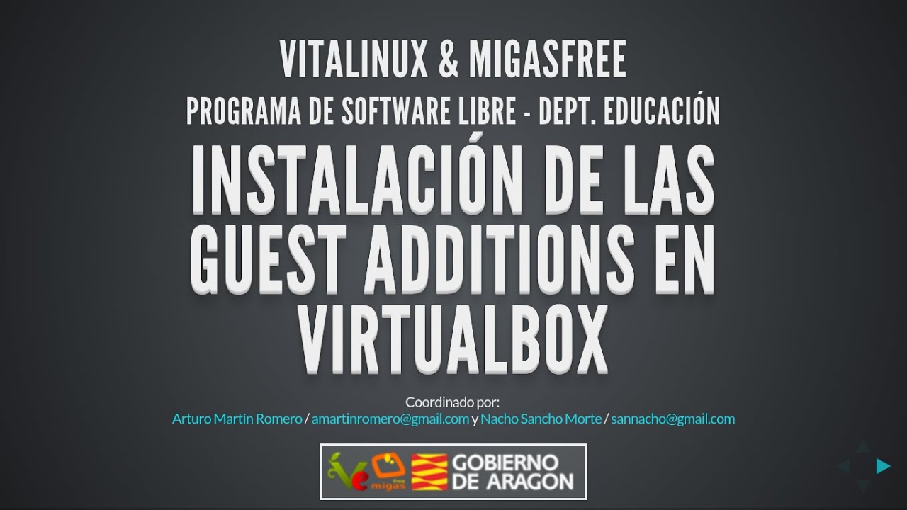 Vitalinux - Instalación de las Guest Additions en Virtualbox