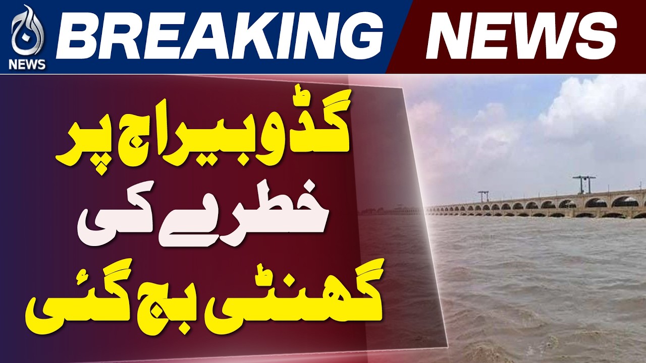 Flood Situation in Pakistan | Guddu Barrage Water Level Rises | Indus River Update - Aaj News