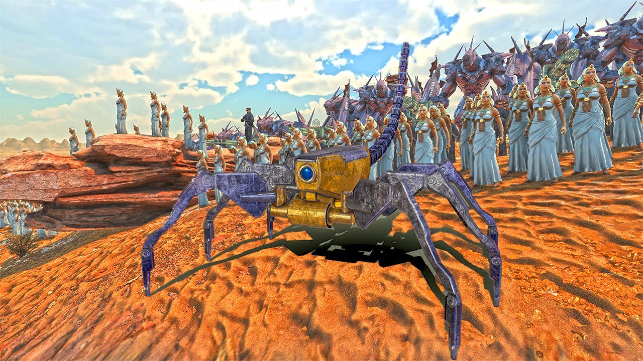 Spider Robo, MG77 Machine Gun & Rambo vs 2.9 million Pyramid Head, Troll & Mutant ZOMBIES !! UEBS 2