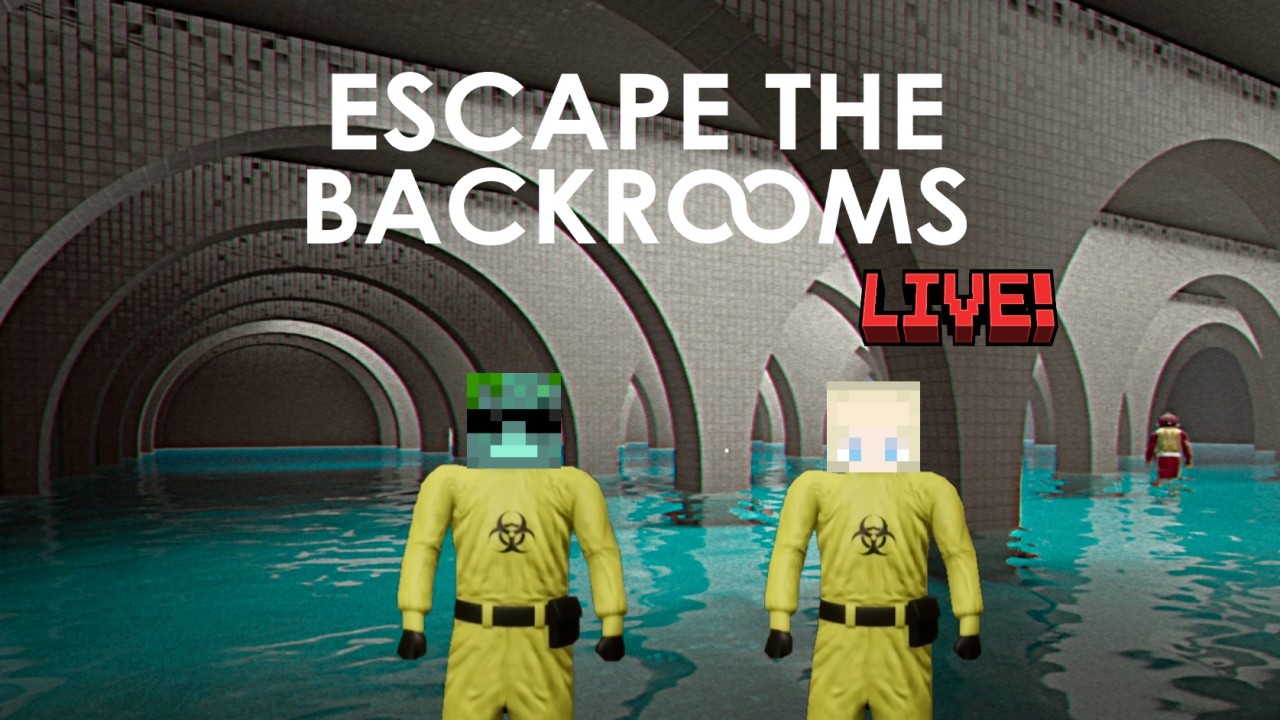 Can 2 Minecrafters Escape the Backrooms? | LIVE part 2