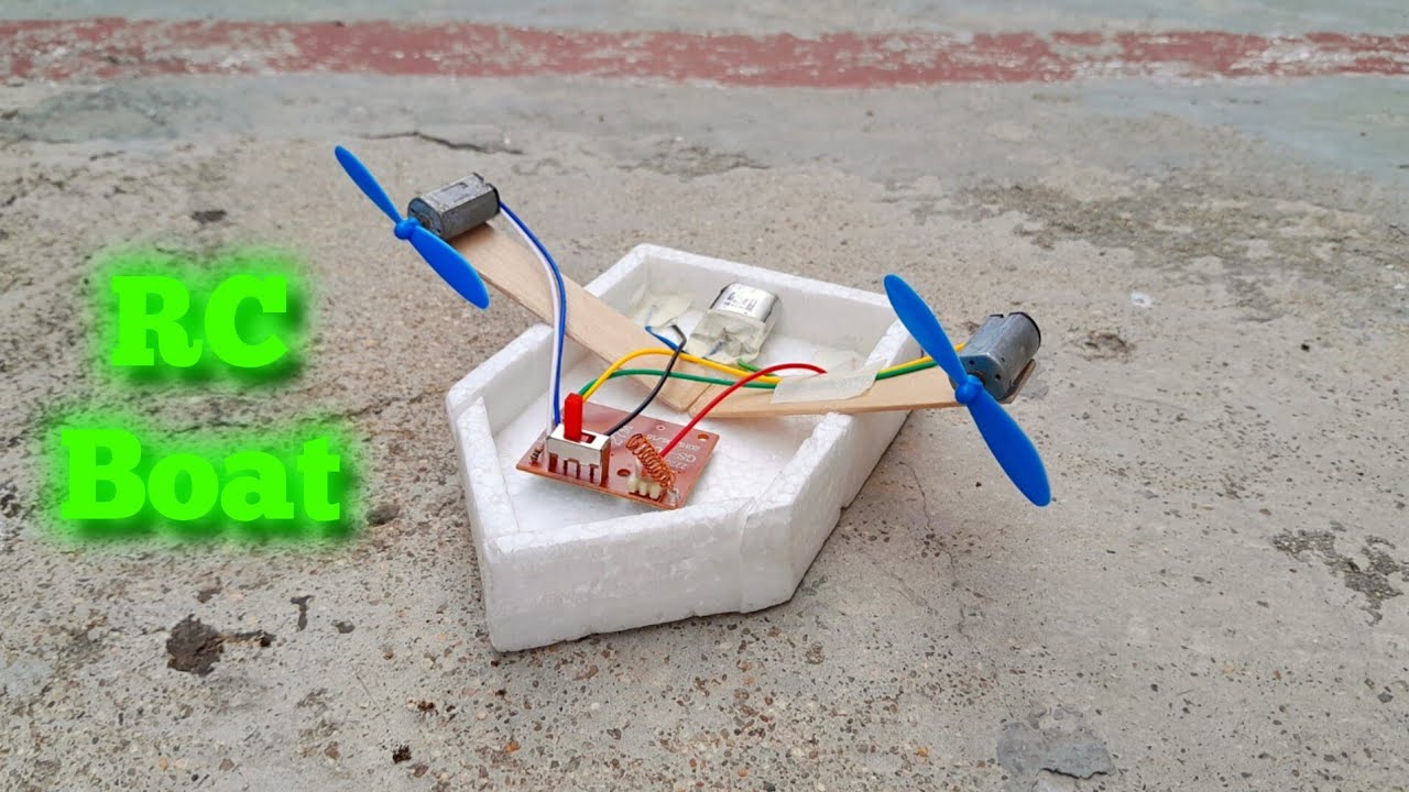 The diy RC air boat with themacoal