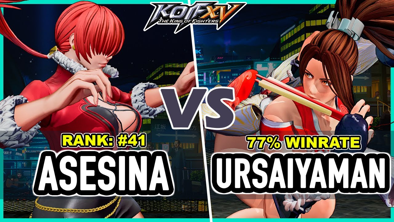 KOF XV 🔥 Shermie Asesina (Leona/Shermie/Athena) vs Ursaiyaman (Mai/Elisabeth/Chizuru) 🔥 Steam