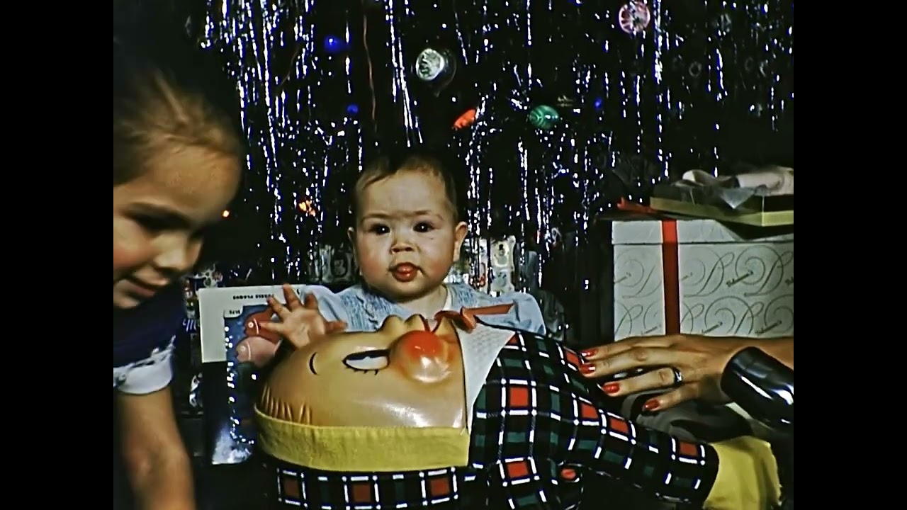 Found 16mm Film Home Movie - 1950s Christmas w/ Optical Sound
