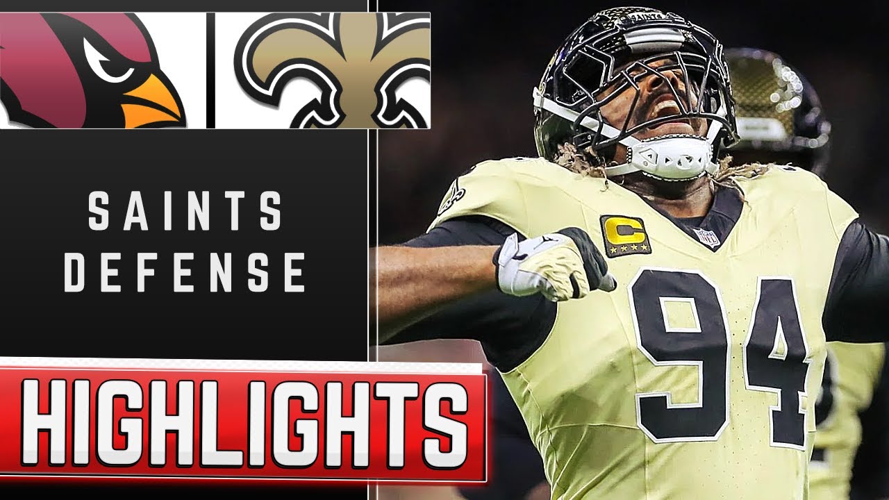 Saints Defense Best Plays vs Cardinals | Week 1 Highlights