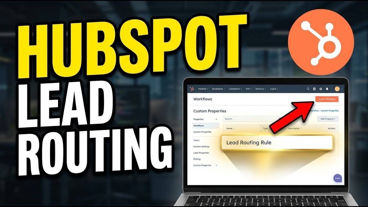 How to configure HubSpot custom properties and workflows for lead routing - Step By Step