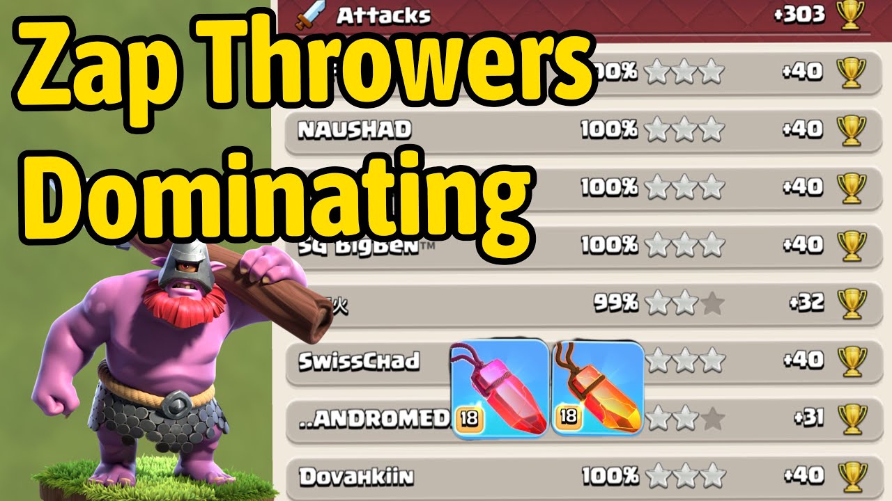 Our Zap Throwers Army Gone Global And Taking Over Legend League After These Balance Changes