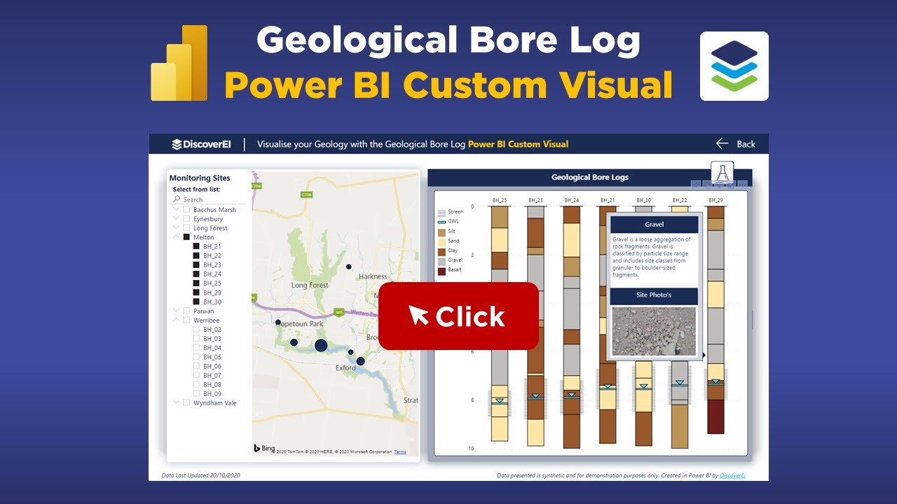 Power BI Custom Visual for Geological Bore Logs