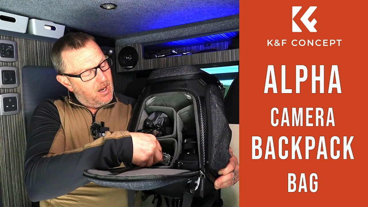 Alpha Backpack, K&F Concept new expandable camera bag flight cabin carry on photography shoulder bag