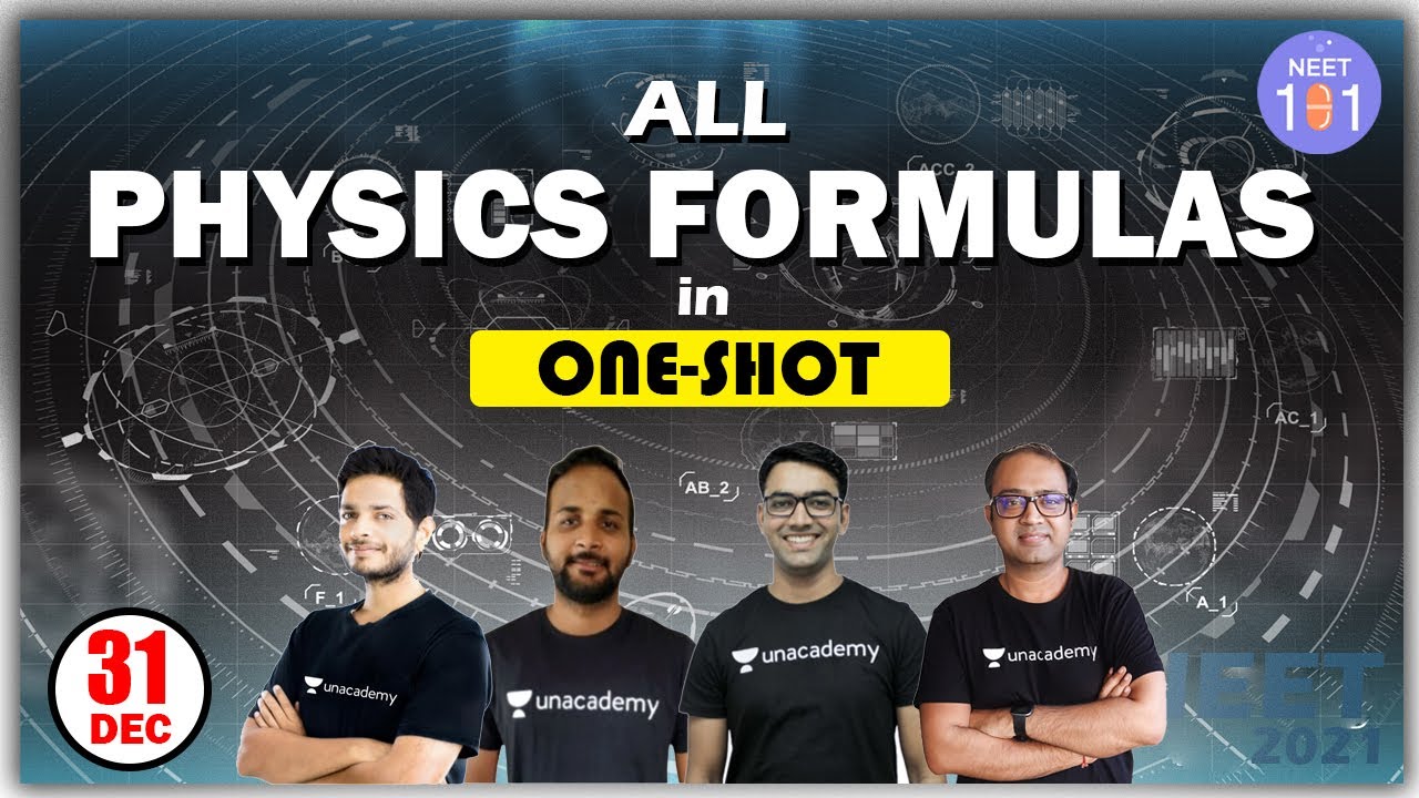 All Physics Formulas in One-Shot | NEET Physics | NEET 101 | 31st December