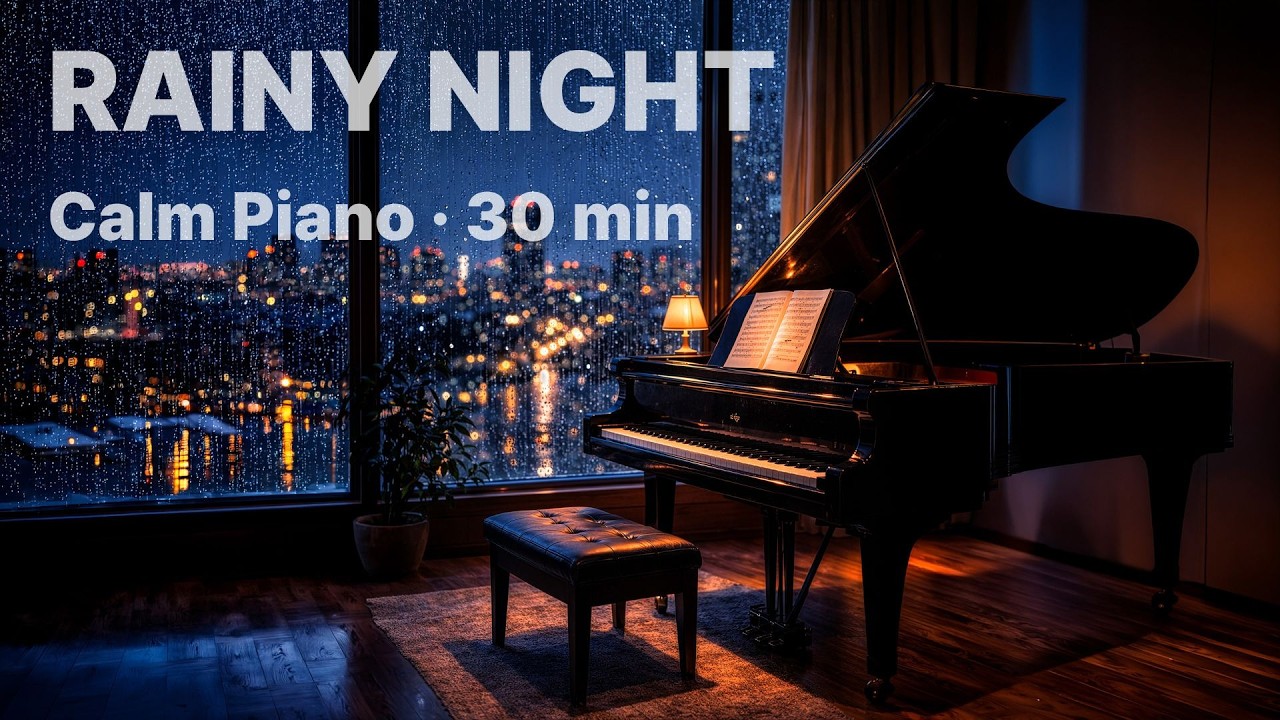 Without a Word – 30 Minutes of Rainy Night Piano | 아무 말도 없이 30분 피아노 연주