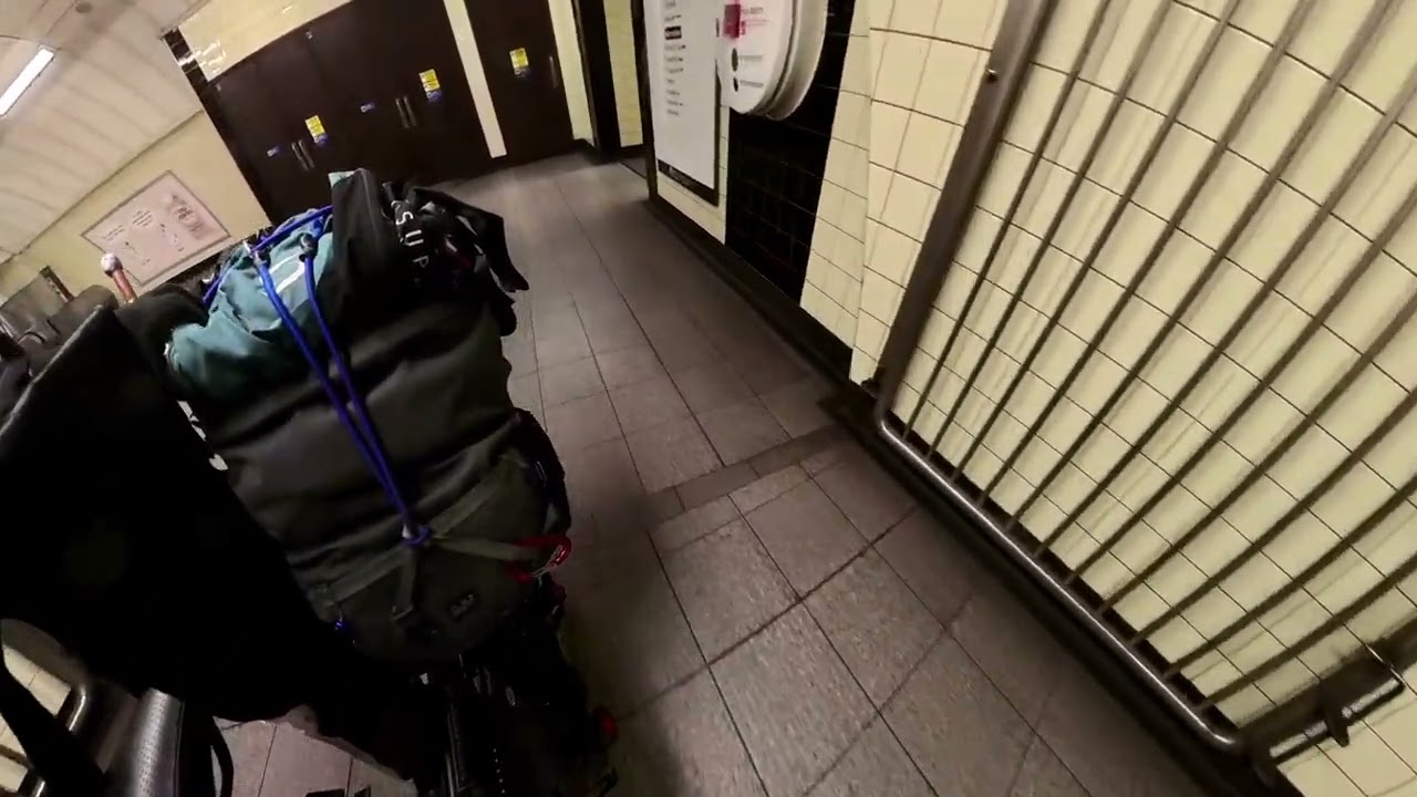 Brompton on an Escalator