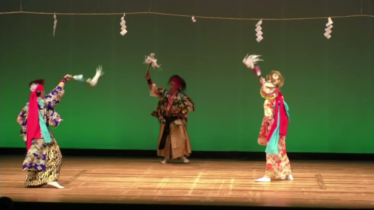【第19回登米市民俗芸能大会】舘神楽「天孫舞」