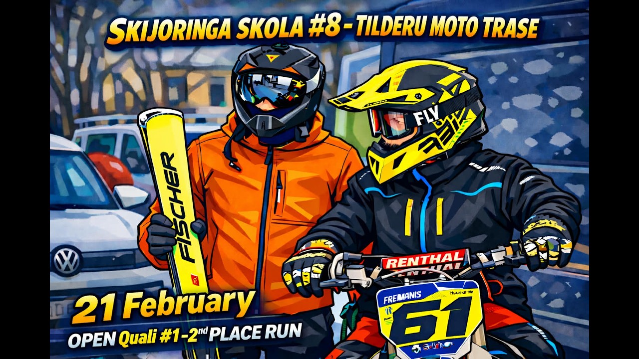 Skijoringa skola #8 Tilderi 21.02.2026  - OPEN QUALI #1 /  2nd place run (skijoring Latvia)