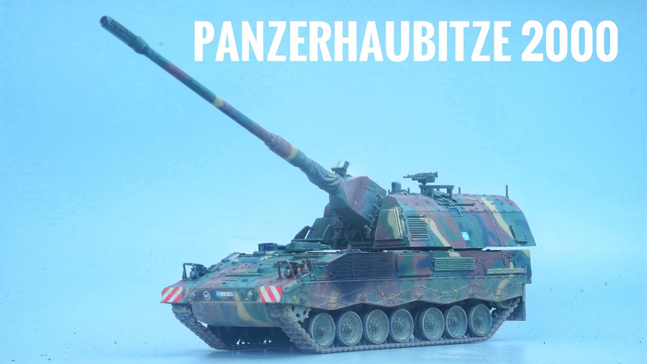 MENG 72-008 1/72 German Panzerhaubitze 2000 Part2  Painting &Weathering(Greek Camo)