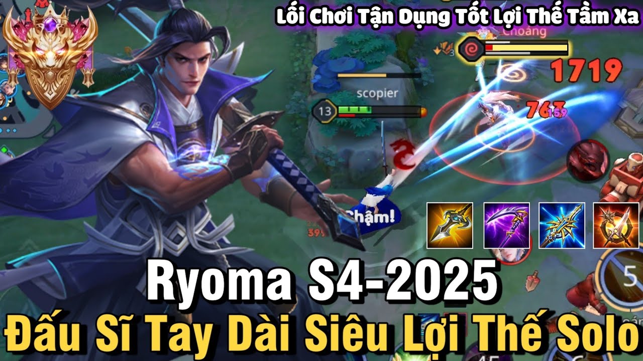 Ryoma S4-2025 Lien Quan Mobile | How to Play, Build Items, Badges, Gems for Ryoma S4 2025 Top