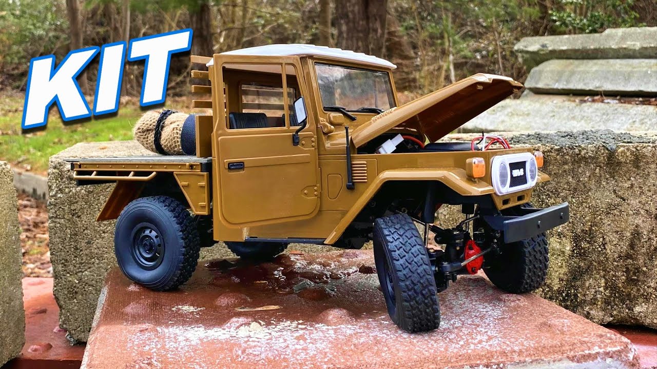 REAL WOOD BED Old School RC Truck - 4x4 KIT Crawler UNDER $100 - WPL C44km - TheRcSaylors