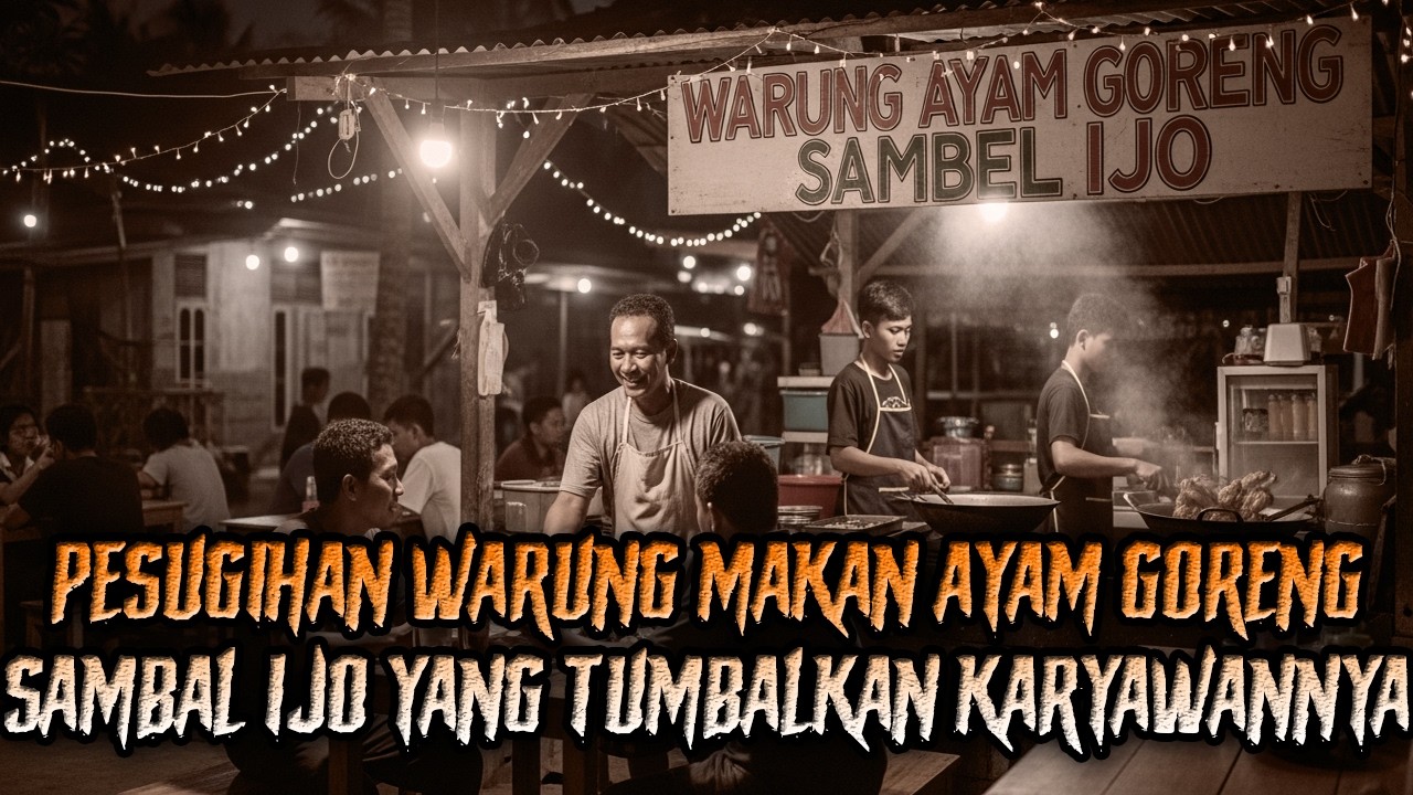 PESUGIHAN WARUNG MAKAN AYAM GORENG SAMBAL IJO YANG TUMBALKAN KARYAWANNYA