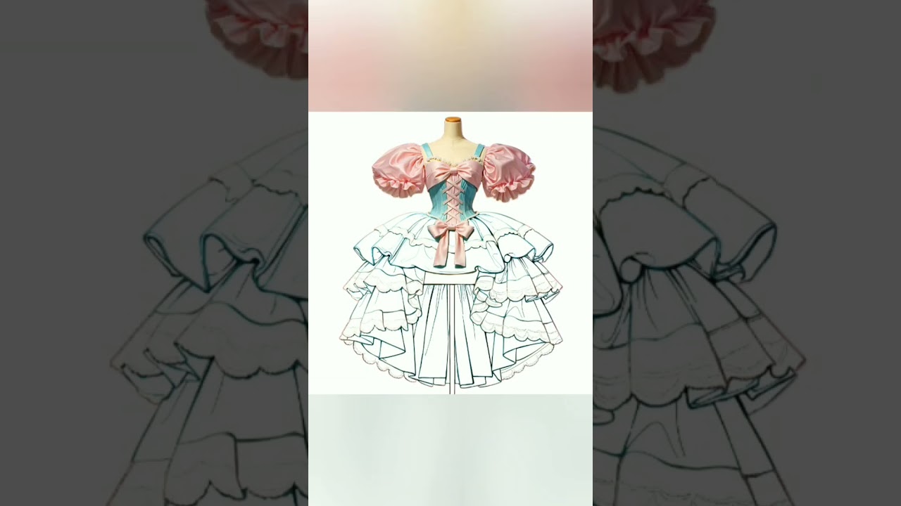 Pink and Blue dress😃#like #subscribe #love