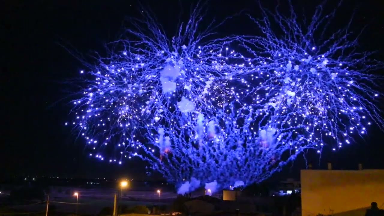 Scorrano SANTA DOMENICA festa 2022. Spettacolo pirotecnico notturno.
