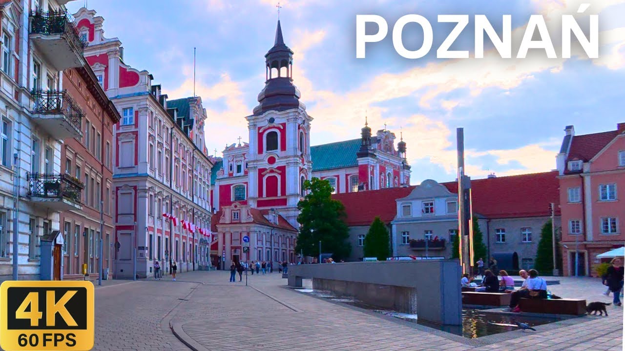 POZNAN Poland 🇵🇱 | City Driving Tour 4K 🚗 Charming Streets & Urban Views