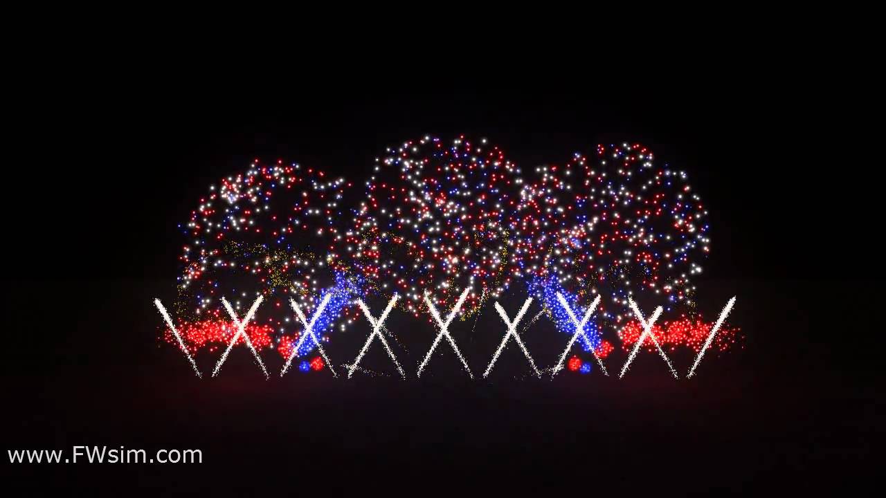 Synchronized Fireworks Show - 1