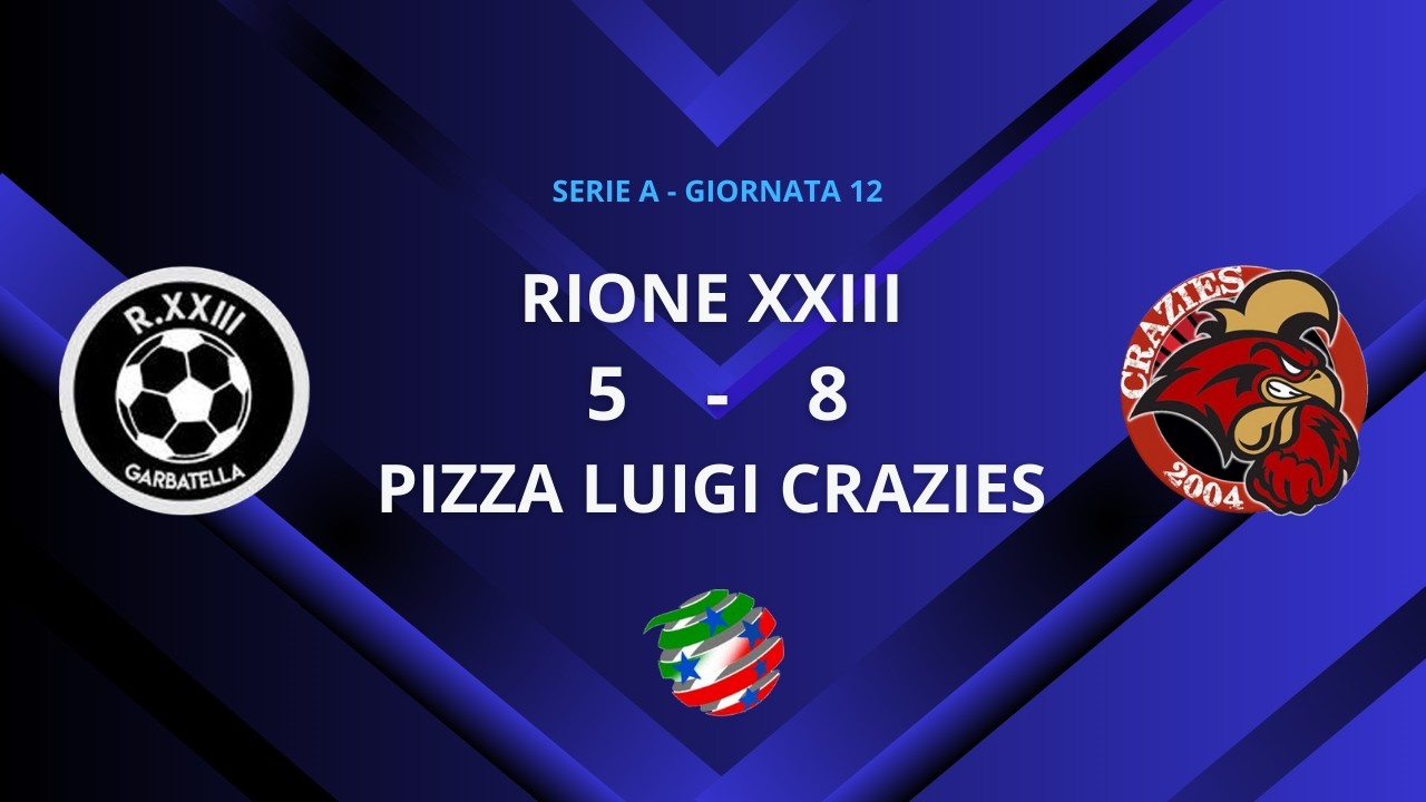 Rione XXIII vs Pizza Luigi Crazies | Serie A Lega Calcio a 5