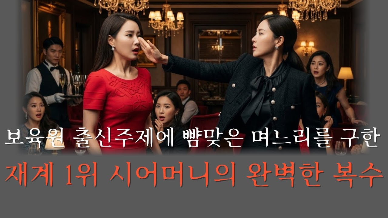 동창회에서 뺨 맞은 며느리 재벌시어머니의 통쾌한복수