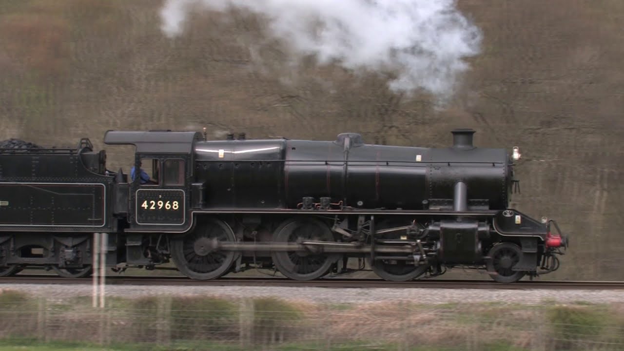 British Railways locomotive 42968 at the Llangollen Railway in 2008
