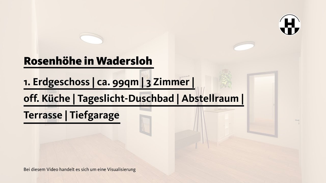 Rosenhöhe Wadersloh | Ergeschoss Wohnung 2 | Virtueller Rundgang