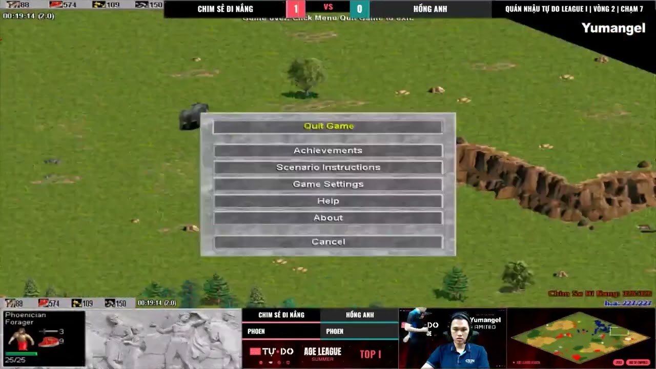 Chim Sẻ Đi Nắng vs Hồng Anh | Solo Random | Quán Nhậu Tự Do AOE League CUP | 07/05/2023 #aoe