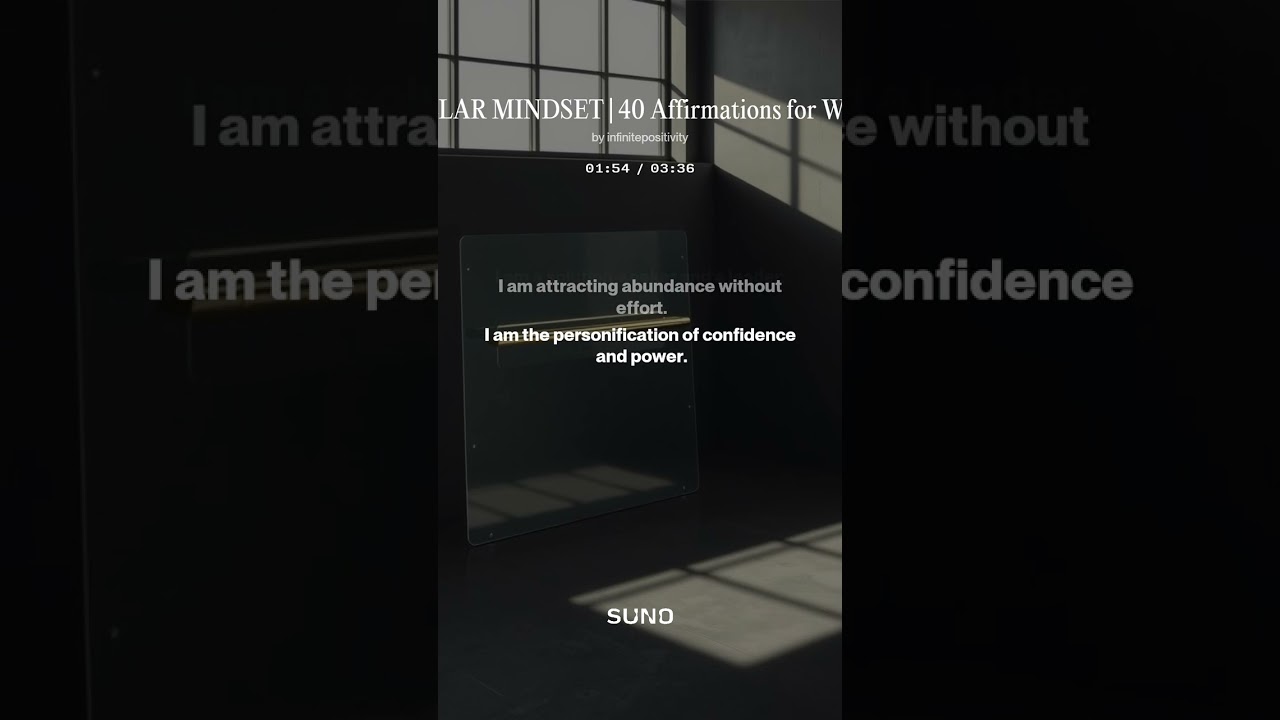 INFINITE POSITIVITY - MILLION DOLLAR MINDSET | 40 Affirmations for Wealth & Success