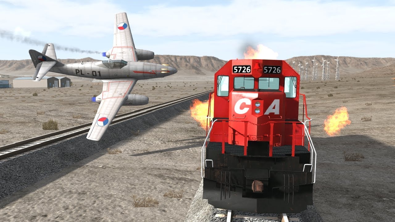 Train Accidents & Airplane Crashes - BeamNG Drive