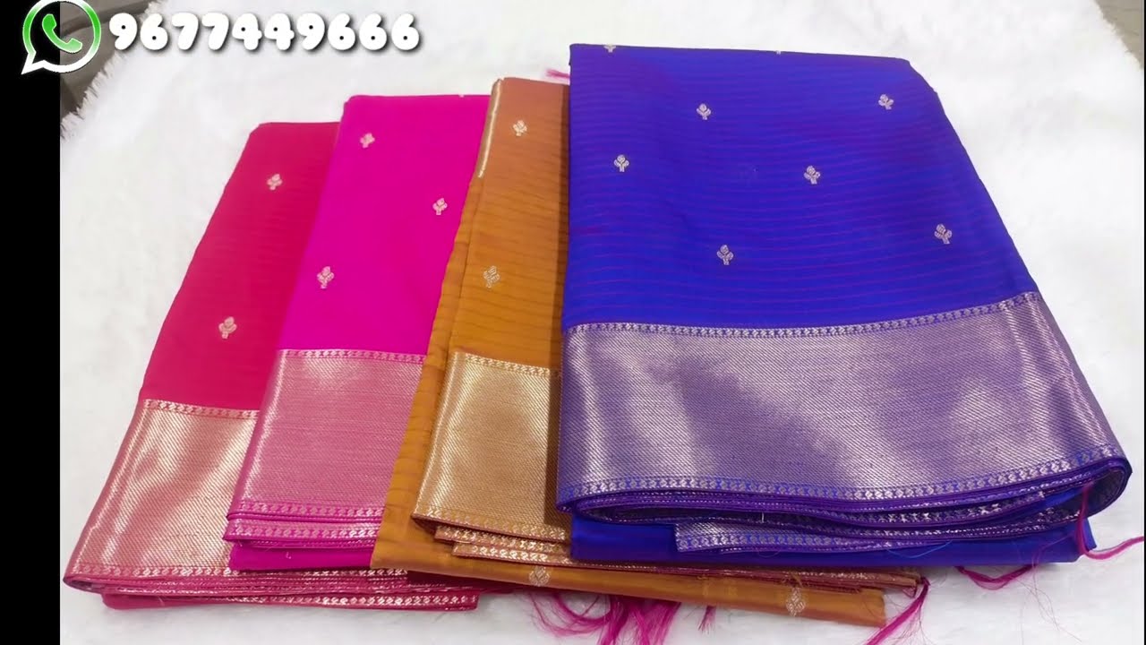 Silk Saree with Butta Design 🔥 SilkSarees 🔥 whatsapp link 👇