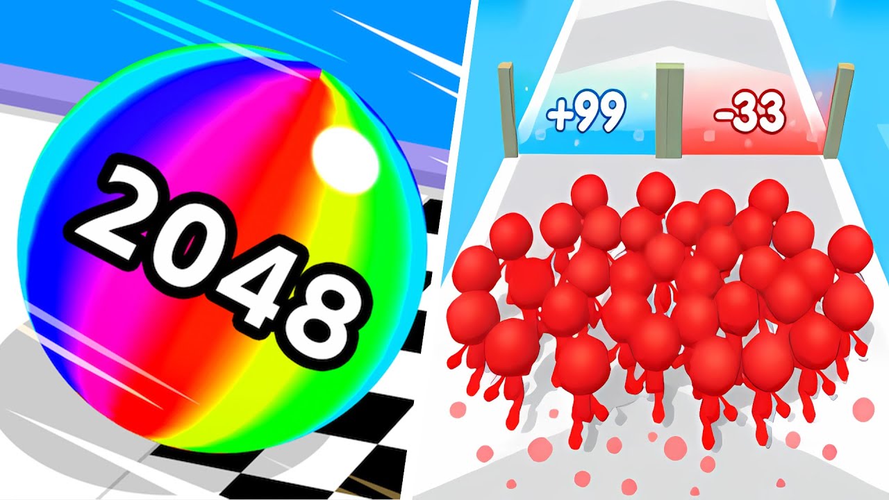 Ball Run 2048 🆚 Count Masters🌻🧿🌺New Levels Walkthrough Gameplay HG177