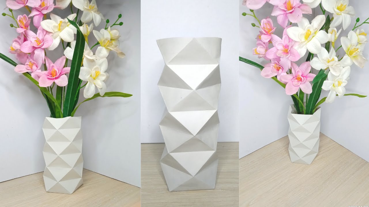 How to make easy Paper Flower Vase | DIY Projects | Crafting Corner