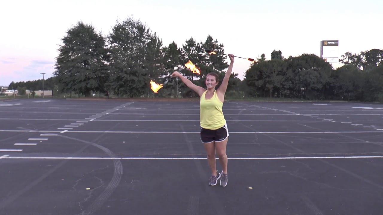 KSU Feature Twirler Fire Baton 2020