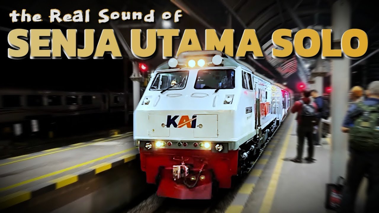 [ASMR] SUARA MALAM PENGANTAR TIDUR | Naik Kereta Senja Utama Solo Ekonomi Premium (Jogja-Jakarta)